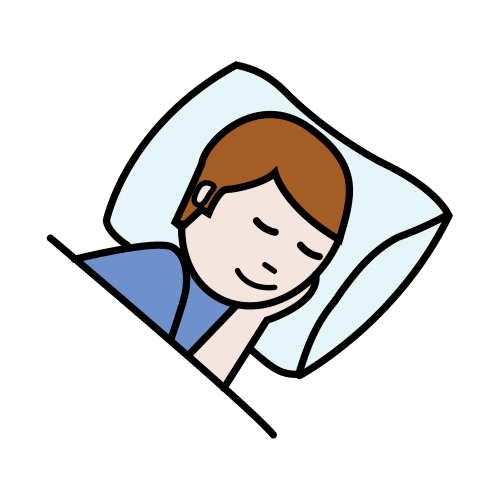 Pictograma ARASAAC de com sono